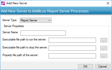 Add New Server dialog