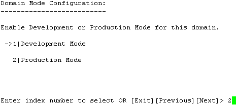 Domain Mode Configuration