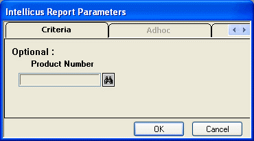 Report Parameters dialog