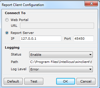 Report Client Configuration