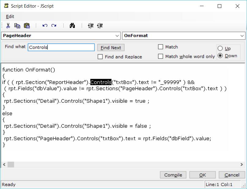 Script Editor | Intellicus Documentation