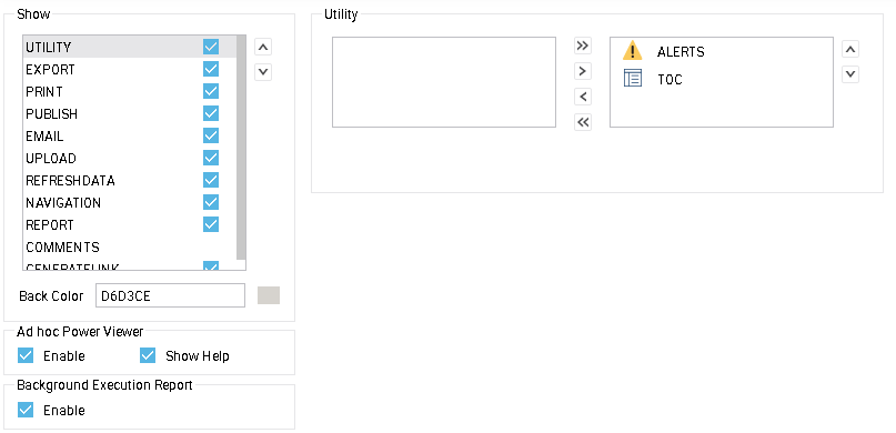 utilities tool buttons